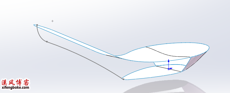 SolidWorks曲面建模实例：勺子汤勺的建模  SolidWorks练习题 SolidWorks建模 SolidWorks曲面建模 第20张
