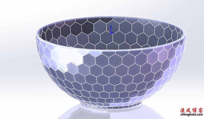 SolidWorks建模练习之水晶碗的绘制，SW拉伸切除与圆周阵列的完美结合