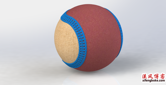 SolidWorks经典练习之网球建模，3D草图与曲线驱动阵列的综合应用