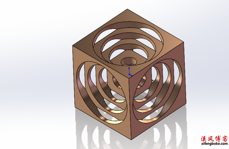 SolidWorks经典建模之艺术立方体的绘制，常规命令就可以搞定