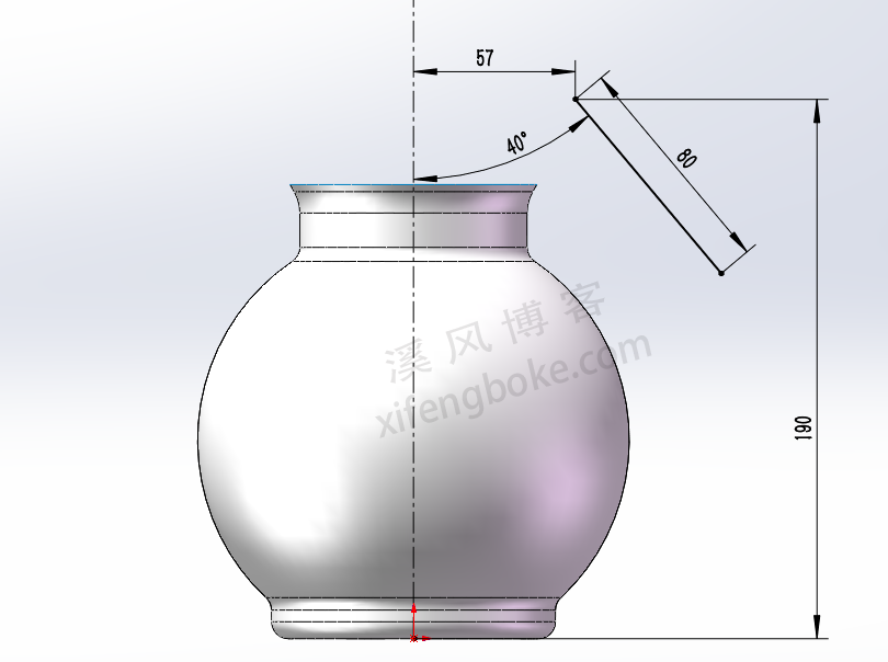 SolidWorks曲面练习之花瓶的建模，瓶口是练习的重点  SolidWorks练习题 SolidWorks练习 第4张