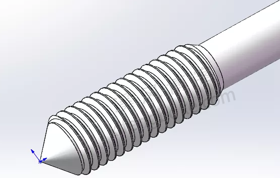 SolidWorks经典建模练习之丝锥攻丝钻头的绘制，常规命令练习  第9张
