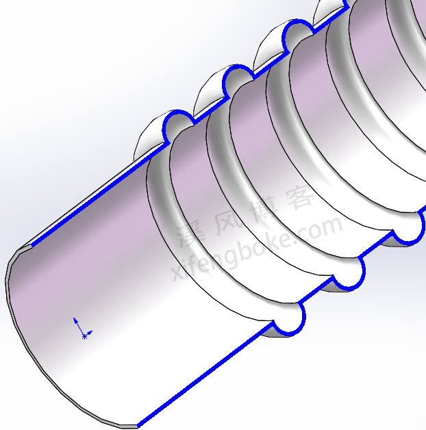 SolidWorks练习题之波纹管的建模，方法很重要  第7张