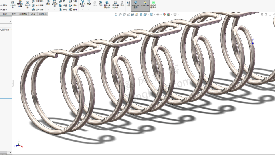 SolidWorks练习题之线圈的建模，3d草图曲线思路