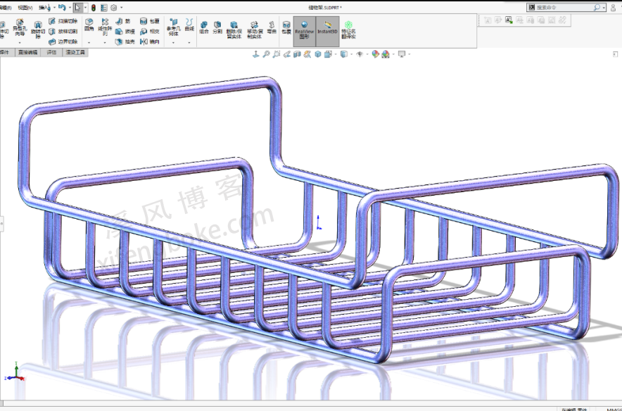 SolidWorks练习题之置物架建模，3D草图是关键