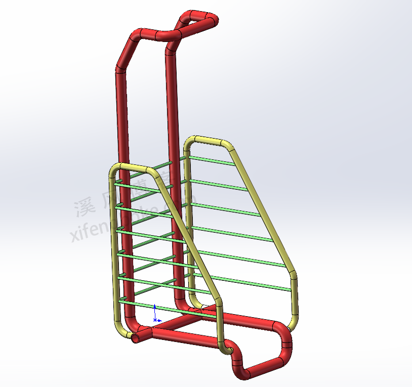 SolidWorks焊件练习题之钢架的绘制，焊件型材使用快速绘图  第1张