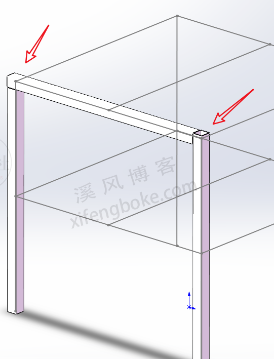 SolidWorks焊件教程之型材边角处理方法汇总，剪裁延伸和自动边角处理 第5张