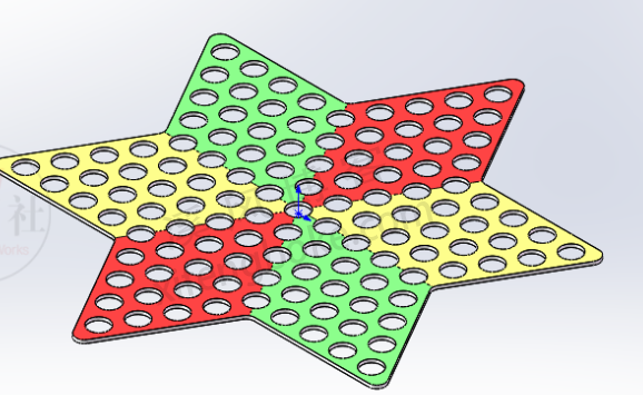 SolidWorks练习题之跳棋模型，填充阵列的使用  第9张