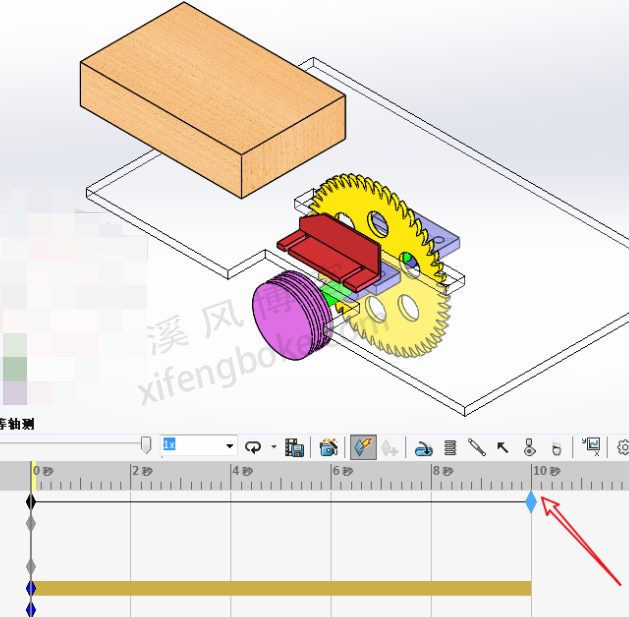 SolidWorks动画教程案例分享之锯床动画的制作，切割原理  第4张