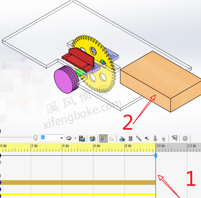 SolidWorks动画教程案例分享之锯床动画的制作，切割原理  第5张
