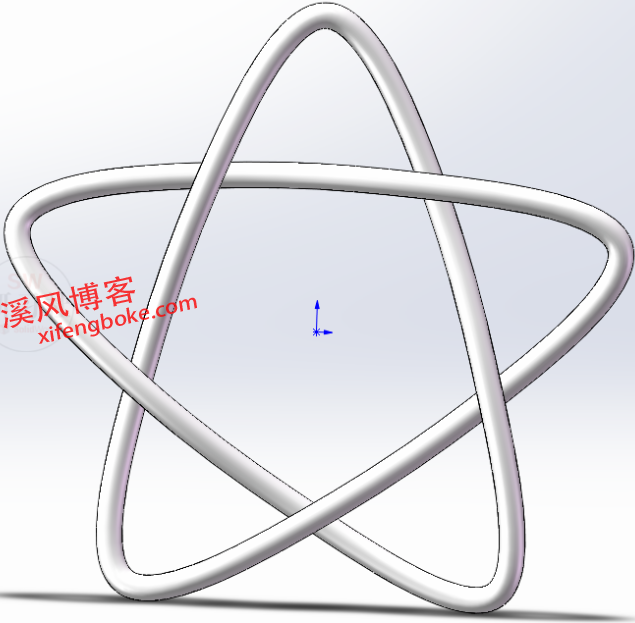 SolidWorks练习题之交叉三角形五角星的建模，3D草图绘制方法  第10张