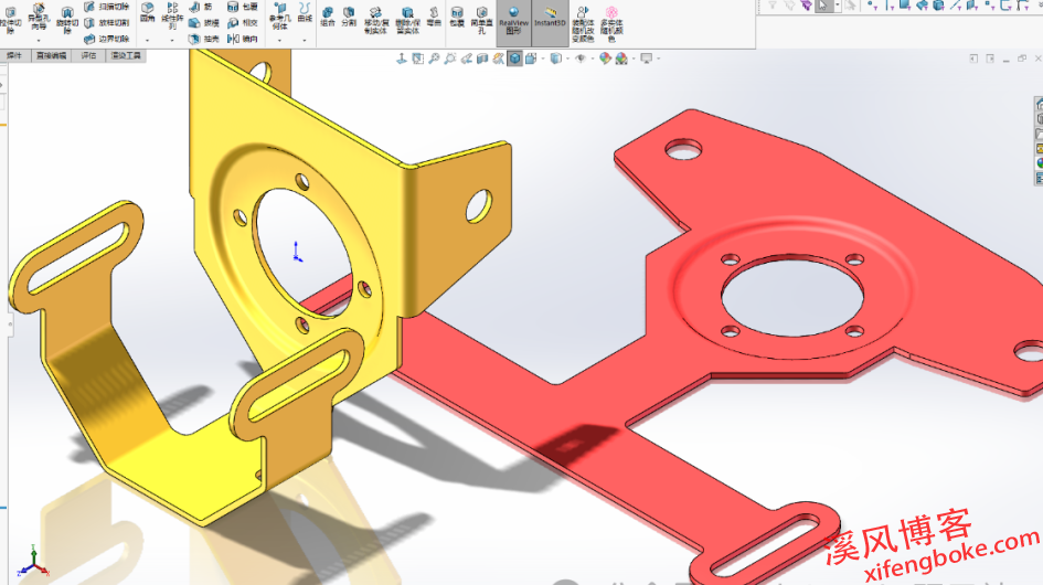 SolidWorks<strong><mark>钣金练习题</mark></strong>之钣金支架的建模，边线法兰+成形工具