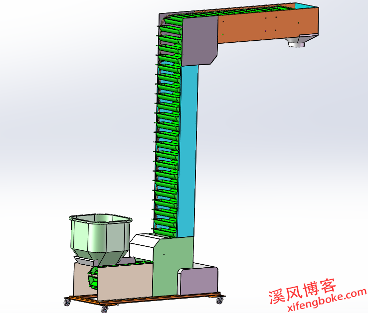 Z形提升机模型图纸下载