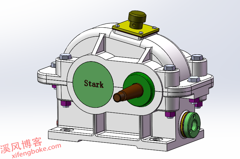 SolidWorks一级减速器模型3d模型