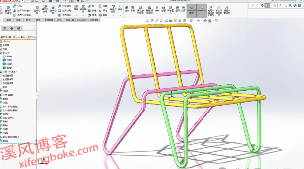 SolidWorks练习题之手机支架建模，扫描路径是难点