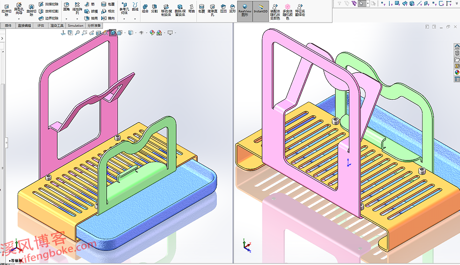 SolidWorks钣金练习题之锅盖架的建模